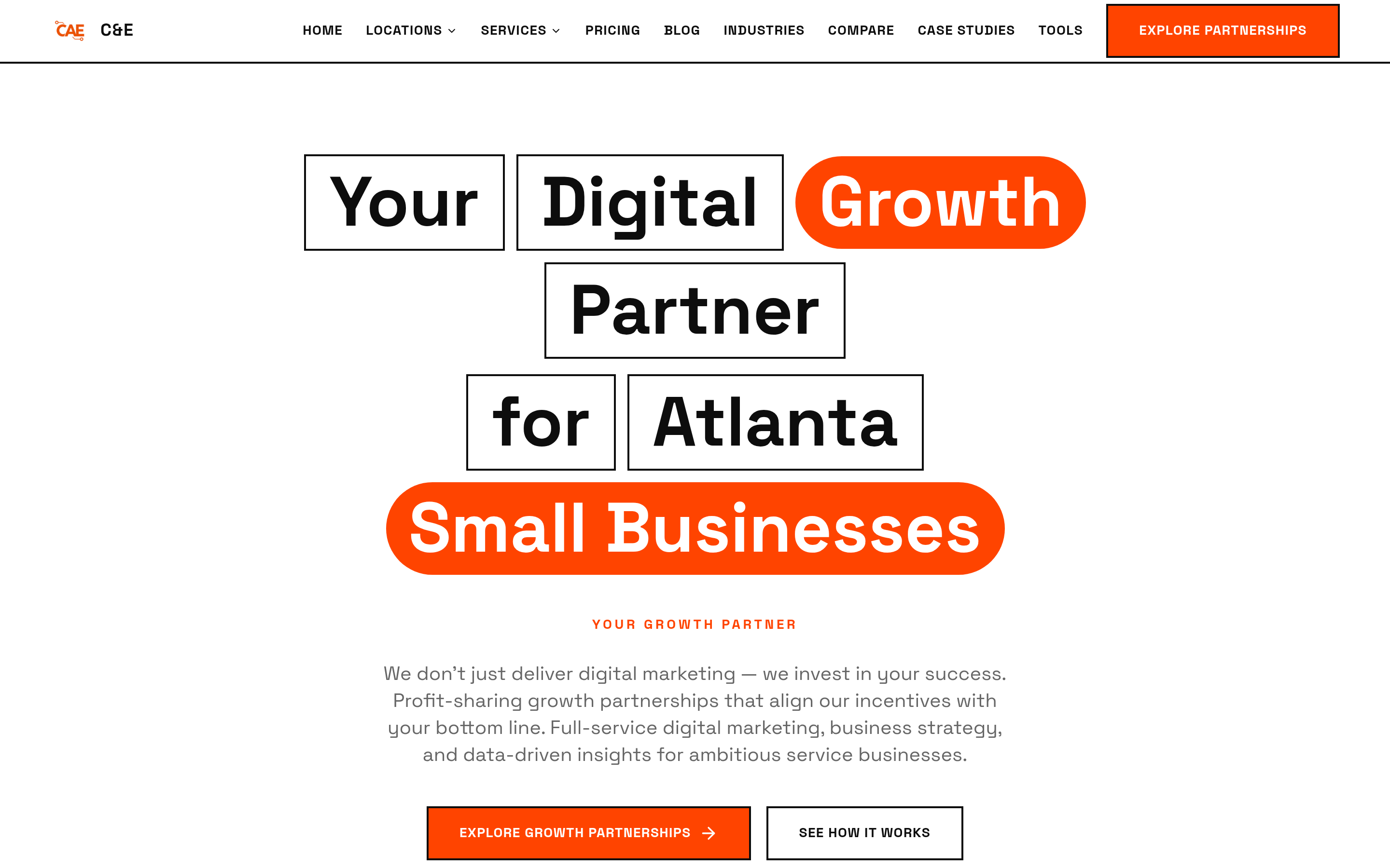 Cause & Effect Consulting website screenshot